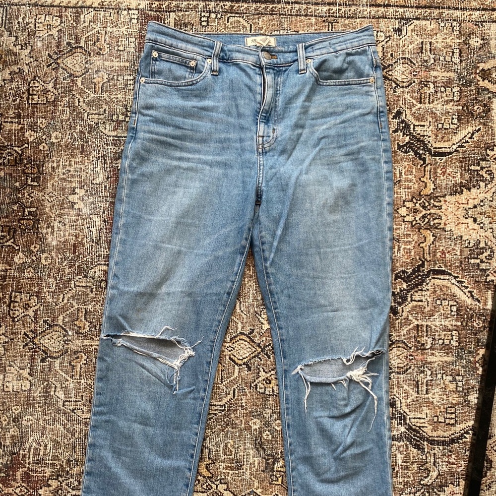 Madewell high rise slim crop boyfriend